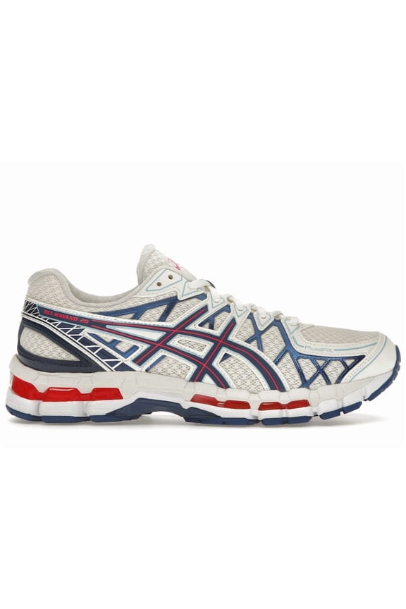 Men's Gel-Kayano 20 Cream Blue Red Running Shoes, from StockX