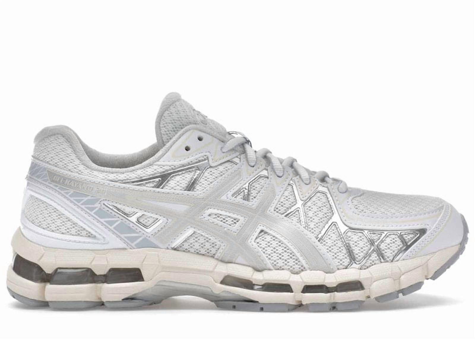 ASICS Gel-Kayano 20 Men\'s Shoes - White and Gray Asics Gel-Kayano 20 x UNAFFECTED in White | SVD USA main image 3