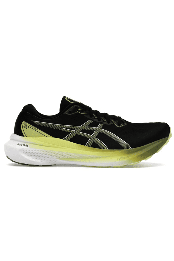 Men's Gel-Kayano 30 Running Shoes, 9.5 US ( WIDE ) , Black/Glow Yellow