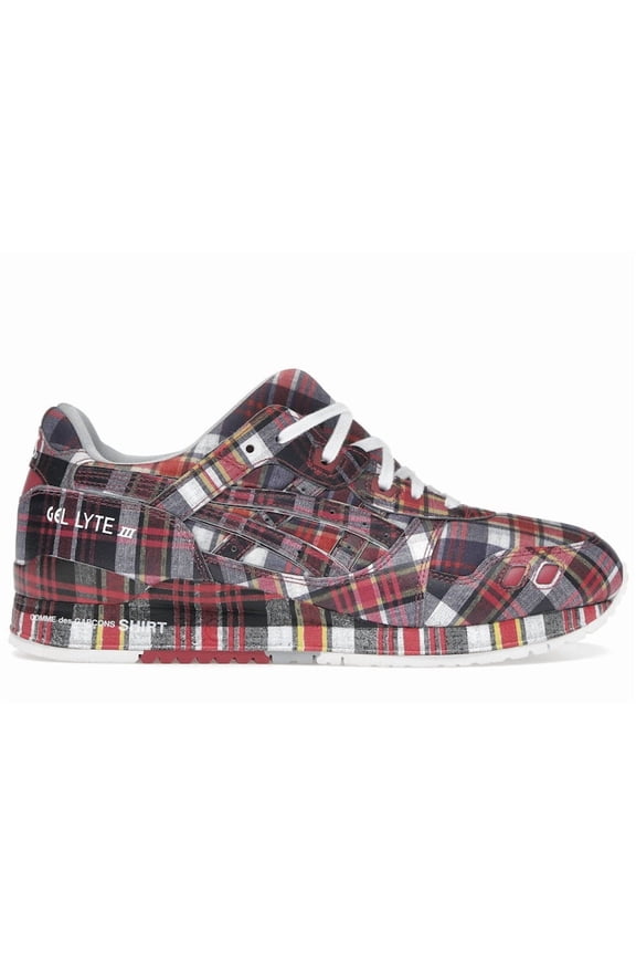 Men's Gel-Lyte III '07 Remastered Comme des Garçons SHIRT Red Plaid Shoes, from StockX