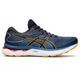 thumbnail image 1 of ASICS Men's Gel-Nimbus 24 Running Shoes, Azure/Amber, US 11.5 Medium, 1 of 9