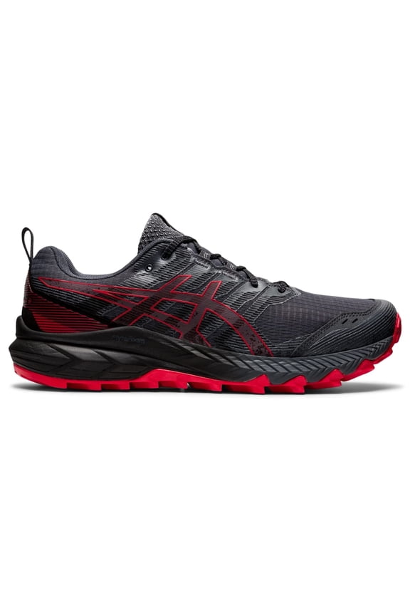 Men's Gel-Trabuco(R) 9 Trail Running Shoes, Size 11.5 ( Standard ), Carrier Grey/Electric RED