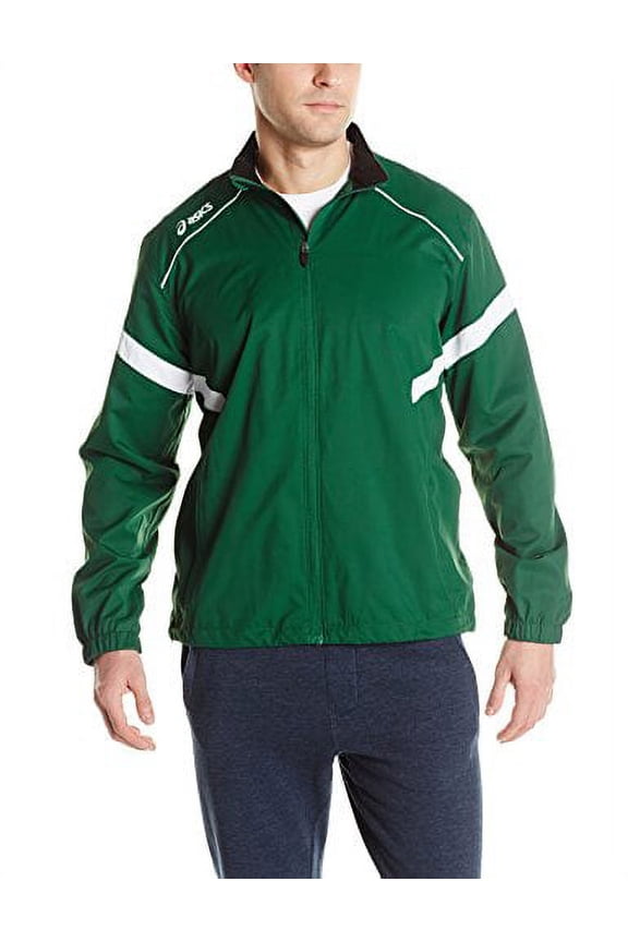 Men's Surge Warm-Up Jacket (Forest/White), Small
