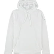 ASICS Mens Basic Pullover Hoodie Sweatshirt, White, X-Small