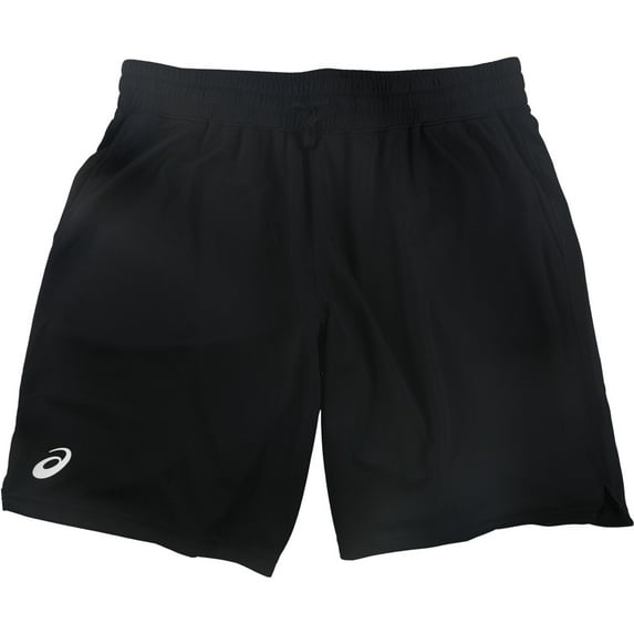 ASICS Mens Circuit 2 Athletic Workout Shorts, Black, X-Small