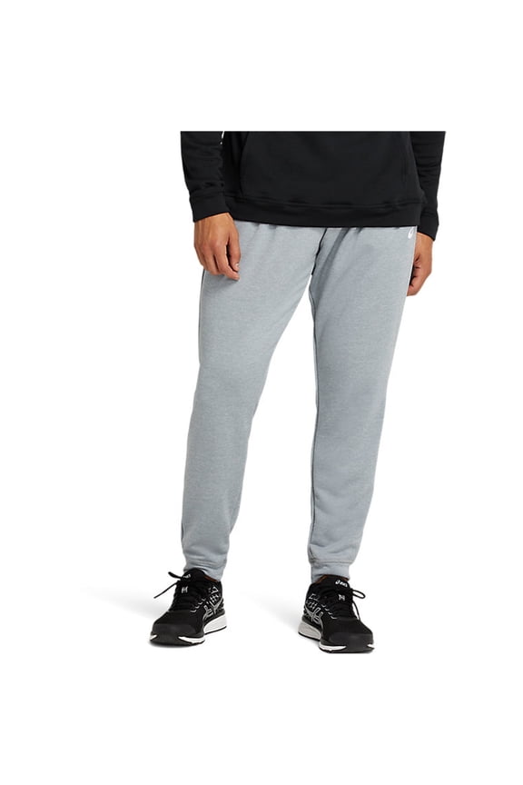 Mens Essential French Terry Athletic Jogger Pants, Grey, Medium