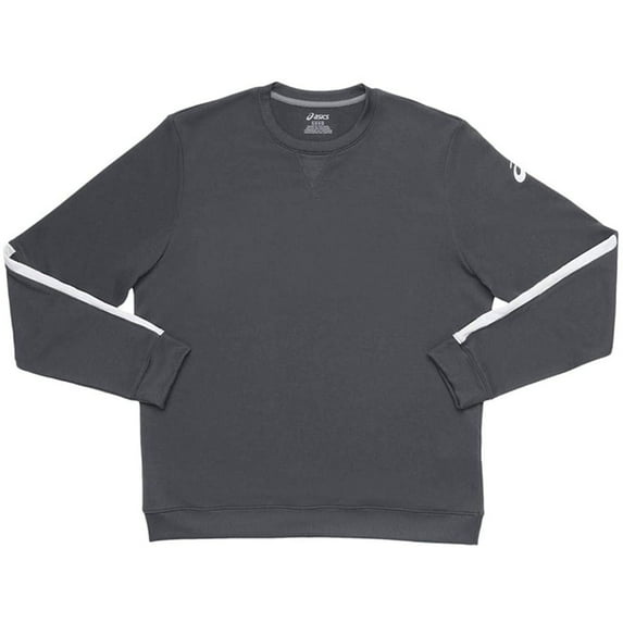 ASICS Mens French Terry Crew Sweatshirt, Grey, XX-Large