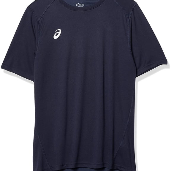 ASICS Mens Logo Basic T-Shirt, Blue, X-Small