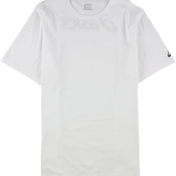 ASICS Mens Logo Basic T-Shirt, White, X-Large