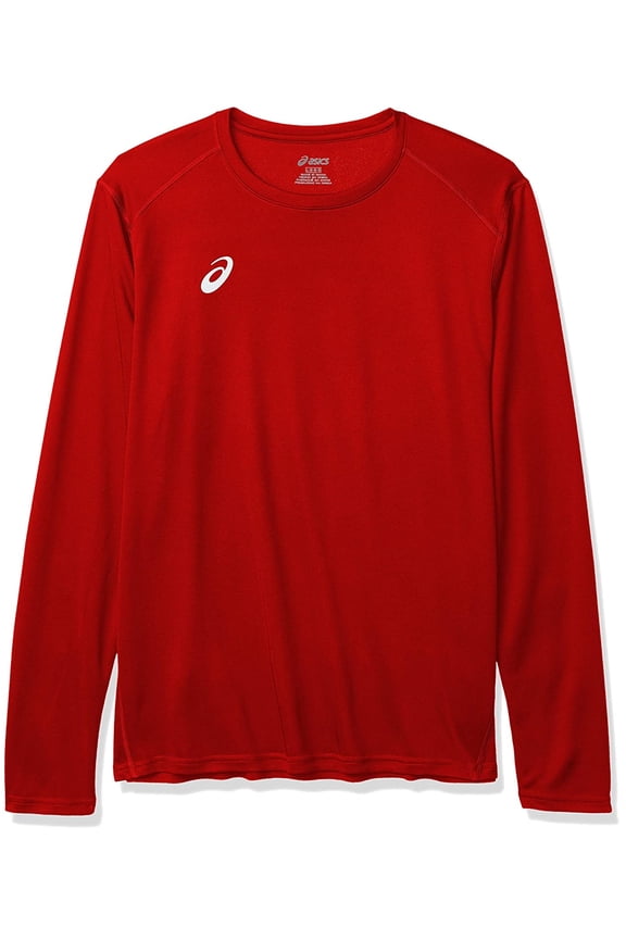 Mens Plain Logo Basic T-Shirt, Red, X-Small