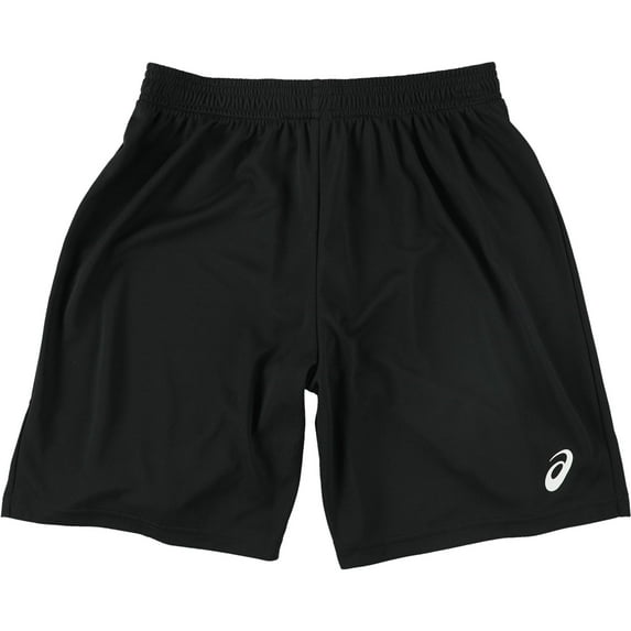 ASICS Mens Solid Athletic Workout Shorts, Black, XX-Small