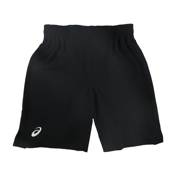 ASICS Mens Solid Athletic Workout Shorts, Black, Small