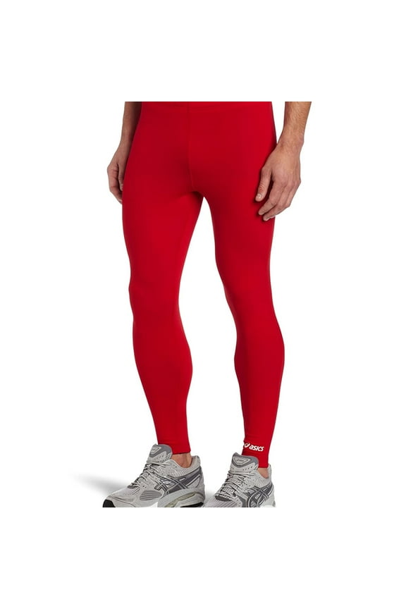 Mens Team Medley Compression Athletic Pants, Red, XXX-Small
