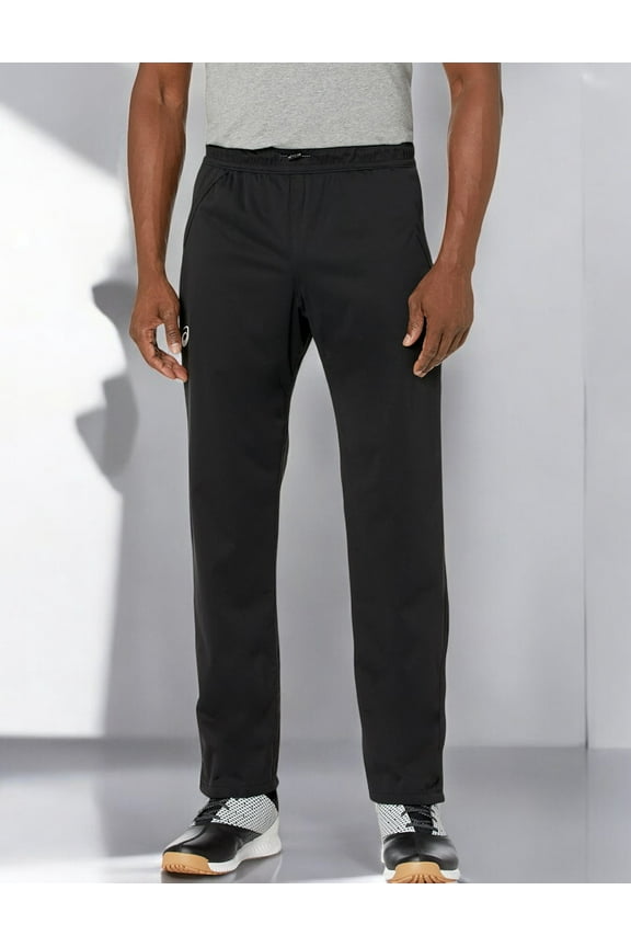 Mens Team Rain Pant Black Zip Ankle Windproof Water Resistant 2XL