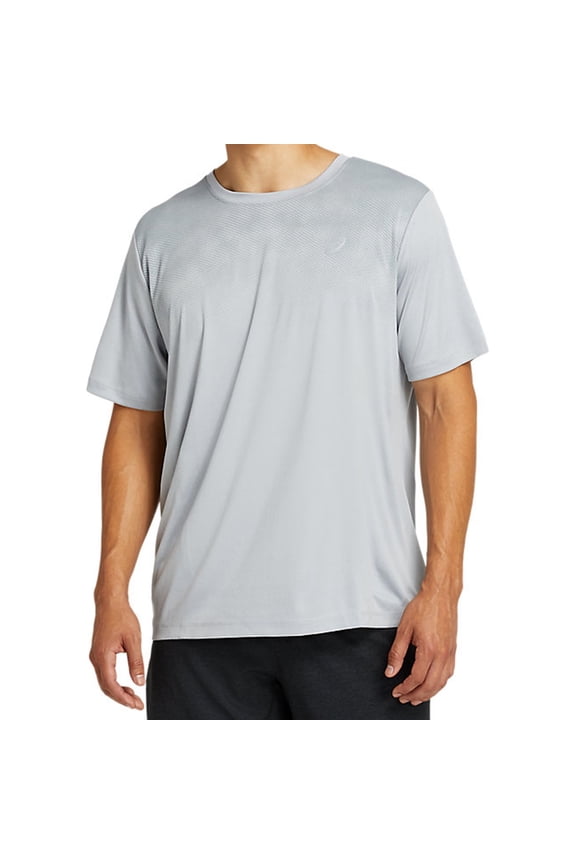 Mens Upper Stripes Speed Tech Basic T-Shirt, Grey, XX-Large