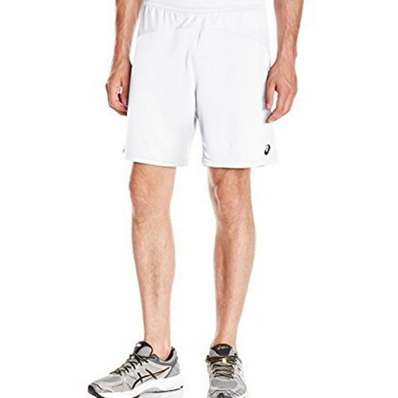 ASICS Mens X-Over Athletic Workout Shorts, White, XX-Large