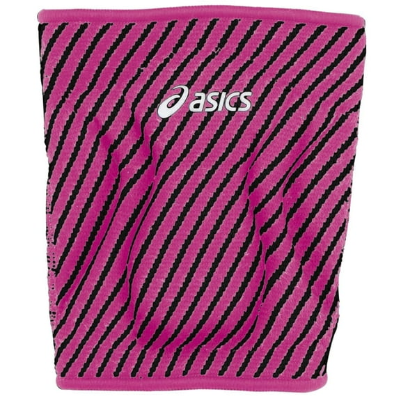 ASICS Replay Reversible Knee Pad, One Size Fits All, Pink Glow/Black