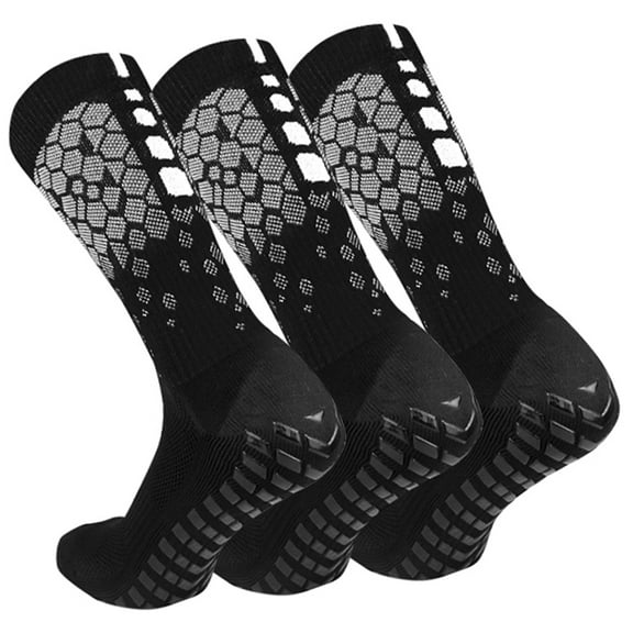 ASICS Terry Cushioned Football Socks, Non Slip Athletic Socks with Grippers for Men and Women