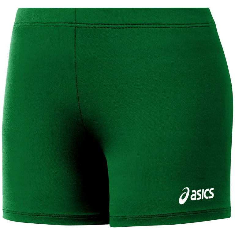 ASICS Women's 4” Court Short Volleyball Shorts (Forest Green, XL) 