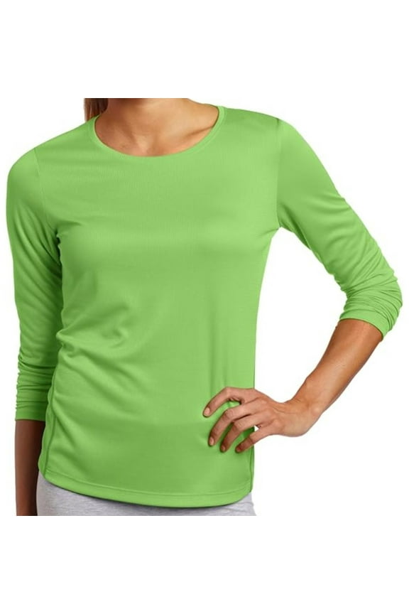 Women's Core Long Sleeve Shirt Green Size Small