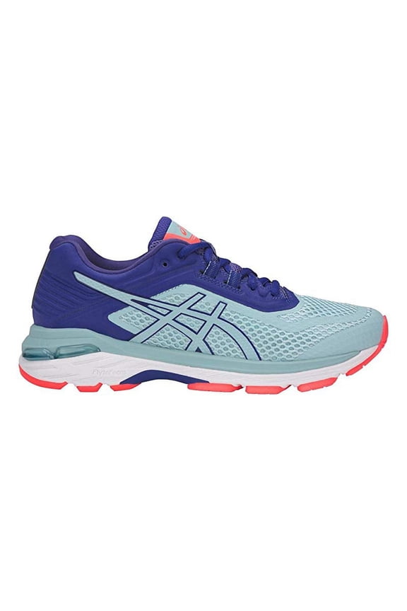 Women's GT-2000 6 Running Shoe, Porcelain Blue/Blue/ASICS Blue, 6 B US