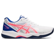 ASICS Womens Gel-Game 8 Tennis Shoes, 7.5 US  Standard , White/Blazing Coral