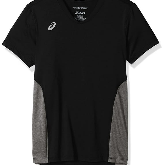 ASICS Womens 2-Tone Jersey, Black, Medium