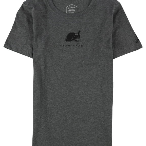 ASICS Womens Boston Team Hare Graphic T-Shirt, Grey, Medium