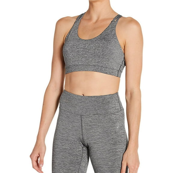 ASICS Womens Crossback Sports Bra, Grey, Large