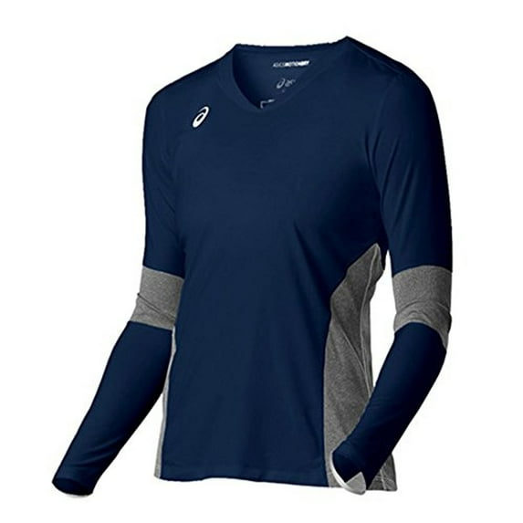 ASICS Womens Decoy Volleyball Basic T-Shirt, Blue, X-Large