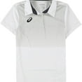 thumbnail image 1 of ASICS Womens Hex Polo Shirt, White, Medium, 1 of 2