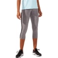 thumbnail image 1 of ASICS Womens Kate Mesh Capri Compression Athletic Pants, Grey, Medium, 1 of 1