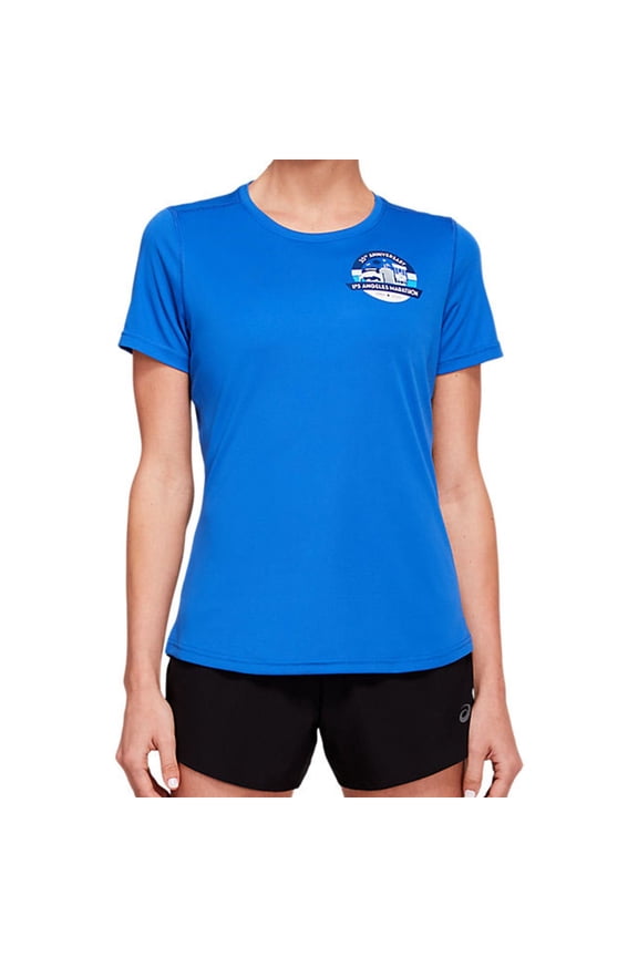 Womens L.A. Marathon Graphic T-Shirt, Blue, X-Small