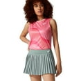 thumbnail image 1 of ASICS Womens Match Pleats Skort Skirt, Green, Large, 1 of 4