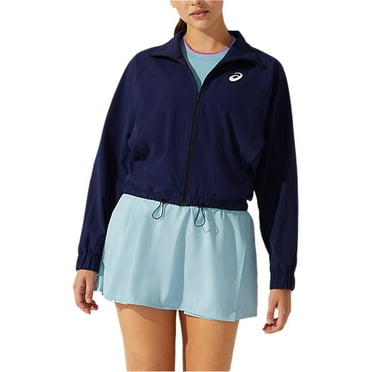 ASICS Womens Match Woven Jacket, Blue, Small