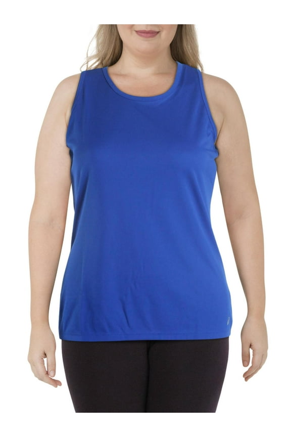 Womens Ready Set Singlet Tank Top, Blue, X-Large