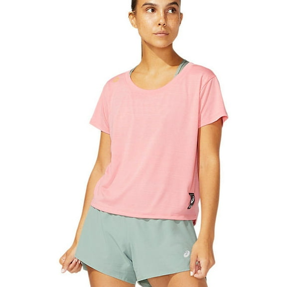 ASICS Womens Sakura Graphic T-Shirt, Pink, X-Small
