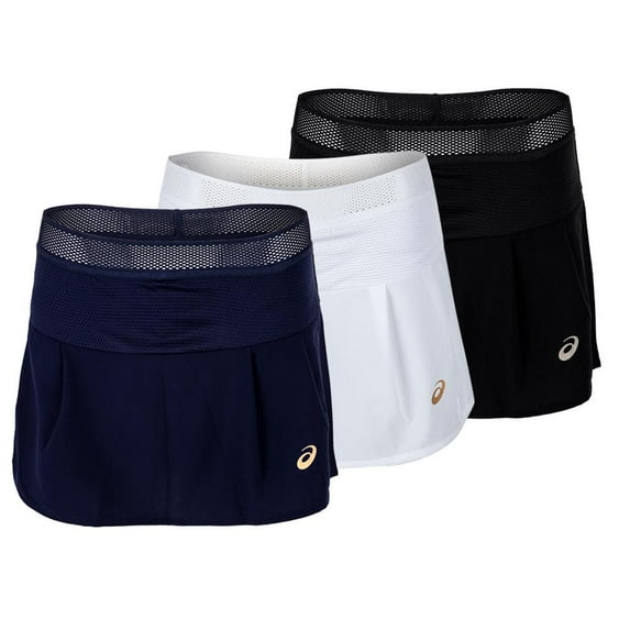 ASICS Womens Tennis Skort Athletic Compression Shorts, White, X-Large