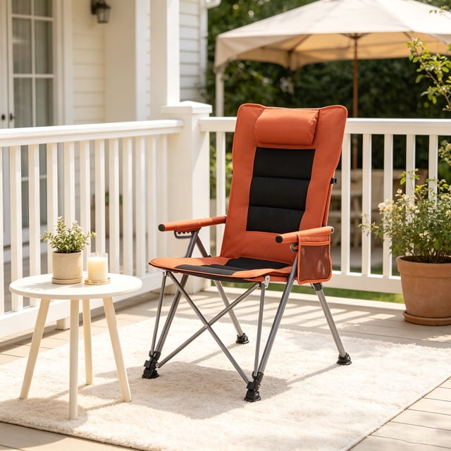 ASINMAK 5-Position Adjustable Reclining Camping Chair, 90°-170 ...