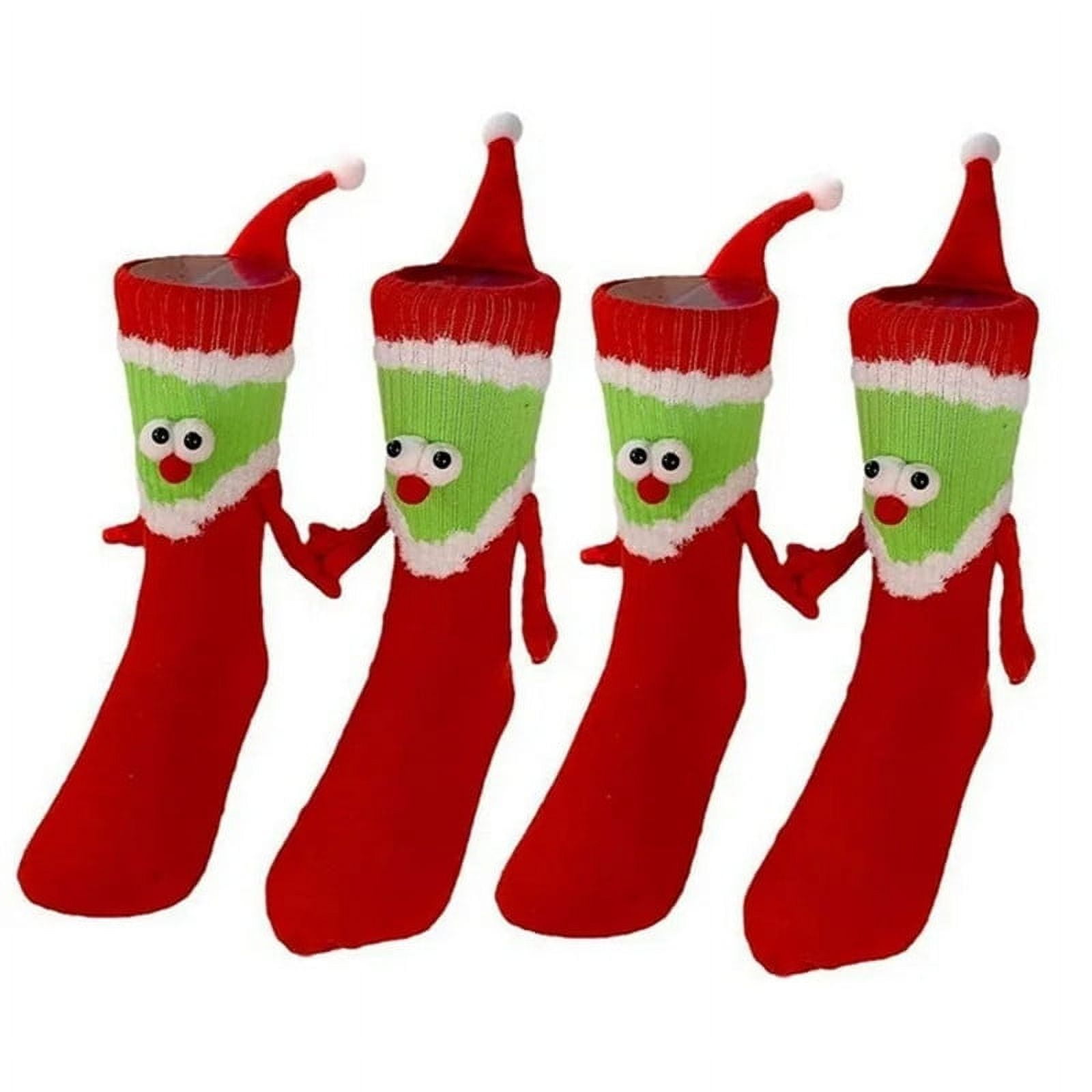 1 Pair Of Funny Couple Socks, Magnetic Socks Hand Holding Socks Hand In Hand 3D Couple Socks