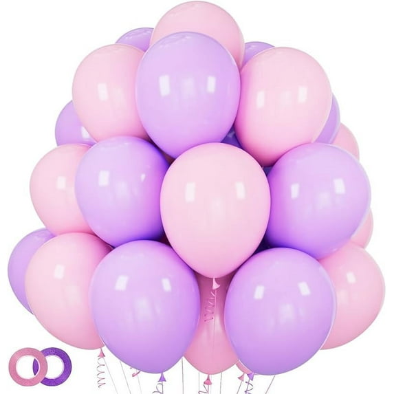 ASIYUHY White Balloons 100 Pack 12 Inch White Latex Party Balloons with 2 Rolls of Ribbon Helium Balloons for Wedding Birthday Party Baby Shower Engagement Anniversary Decorations
