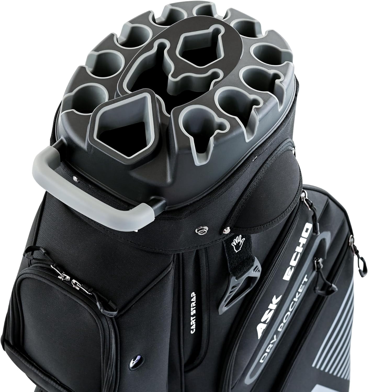 ASK ECHO 2024 T-Lock Golf Cart Bag with 14 Way Organizer Divider Top ...