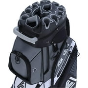 ASK ECHO T-Lock Golf Cart Bag with 14 Way Organizer Divider Top, Premium Cart Bag with Handles and Rain Cover for Men