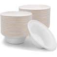 thumbnail image 1 of ASK WHOLESALE 8 oz 200 Pack of Bowls,Disposable Chili Bowls For Condiments, Sauces, Ice Cream, Biodegradable Bowls Made of Bagasse, Disposable 8 Ounce Bowls (8 oz), 1 of 1