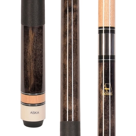 ASKA L2 Smoke Pool Cue Stick - 58" Canadian Hard Rock Maple, 5/16x18 Joint, Black Nylon Wrap