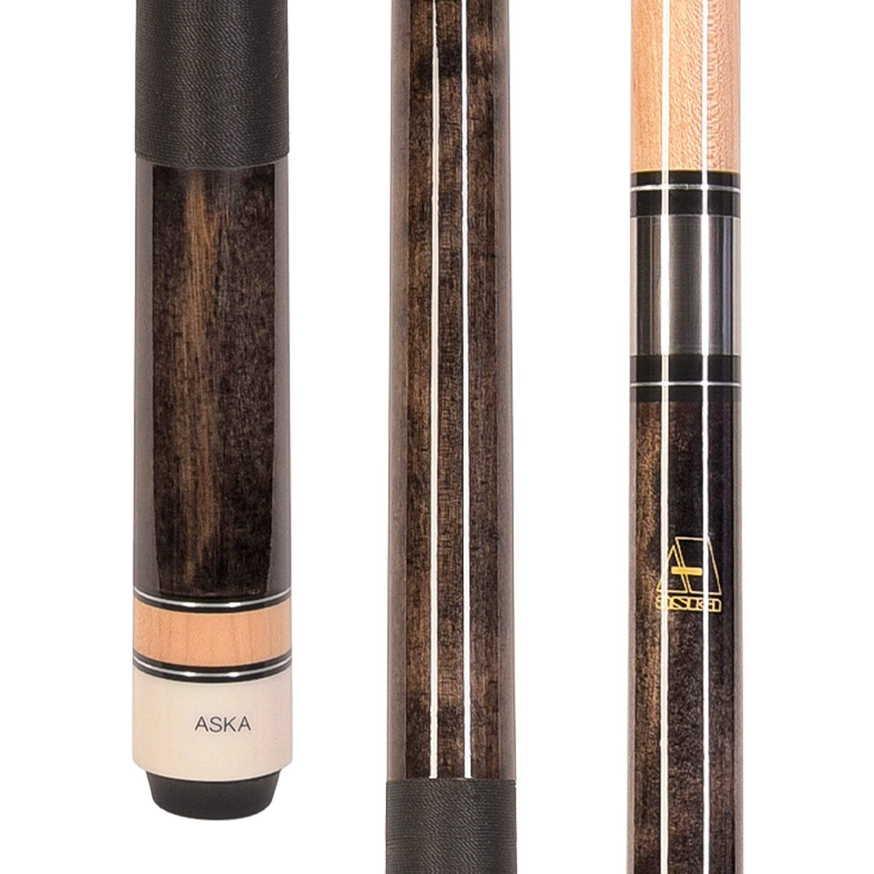 Set Of 3 Aska L3 Pool Cue Sticks, 58", 13mm Tip, Hard Rock Canadian Ma – Aska Billiards - View #11