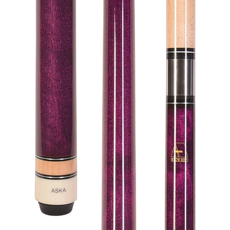 ASKA L3 No Wrap Pool Cue Stick, 58" Hard Rock Canadian Maple, 13mm Hard Tip, 5/16x18 Stainless Steel Joint