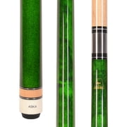 ASKA L3 Green No Wrap Pool Cue Stick - 58 Canadian Hard Rock Maple, 5/16x18 Joint