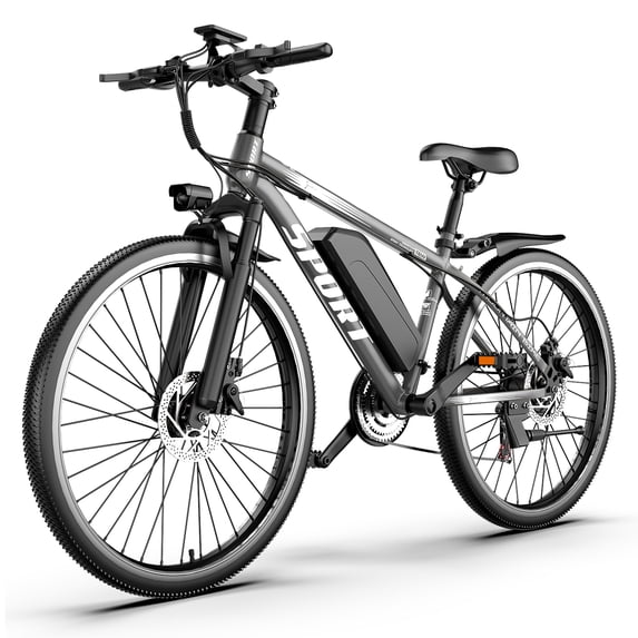 ASKGO 26" Adult Electric Bike, 750W Peak Motor, 48V Removable Battery, 20 MPH, 45 Miles Range, Dual Suspension Electric Mountain Bicycle