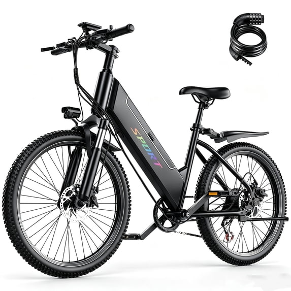ASKGO 26" Electric Bike for Adults 750W Rated 1500W Peak Motor,25MPH Pedal-Assist Mode, 48V /10.5Ah Mountain Ebike, ,7 Speeds,UL2849 Certified